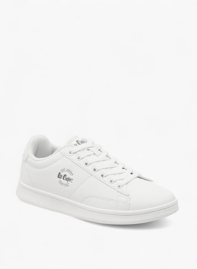 لي كوبر Women's Logo Print Lace-Up Sneakers