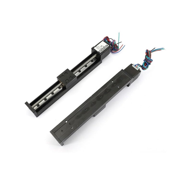 Sliding Table 50/100/150/200mm for Linear Rail Guide with Nema11 28mm Stepper Motor for 3D Printer(Effective Stroke 100,2mm Pitch) - Image 1