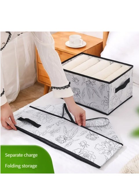 EBASKET offers (2 pieces) of Oxford organizer with foldable dividers for organizing clothes and furnishings (multi-colored)