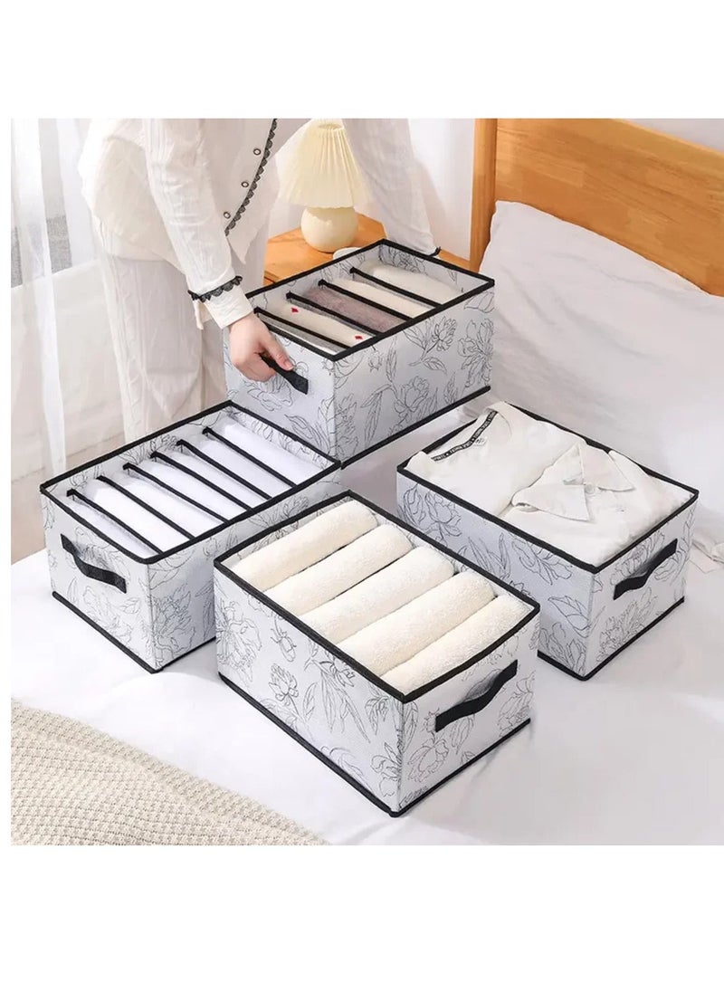 EBASKET offers (2 pieces) of Oxford organizer with foldable dividers for organizing clothes and furnishings (multi-colored)