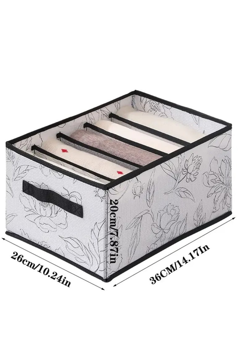 EBASKET offers (2 pieces) of Oxford organizer with foldable dividers for organizing clothes and furnishings (multi-colored)
