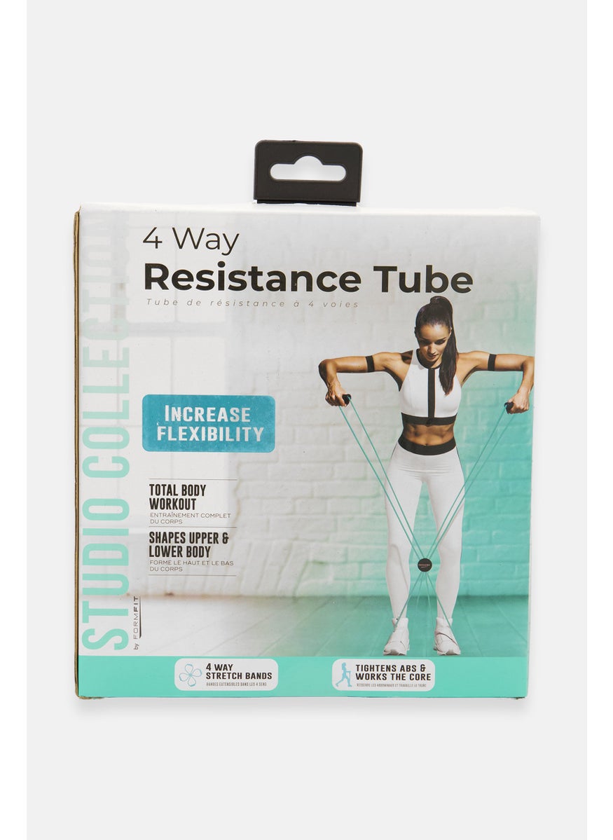 Formfit - Women Figure 4 Ways Resistance Tube, Turquoise - Image 1