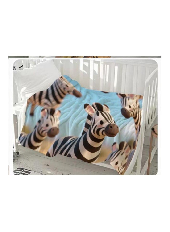 general Children's or student cartoon flannel thin blanket (warm and comfortable, suitable for sleep, games) 100cm*150cm - Image 1