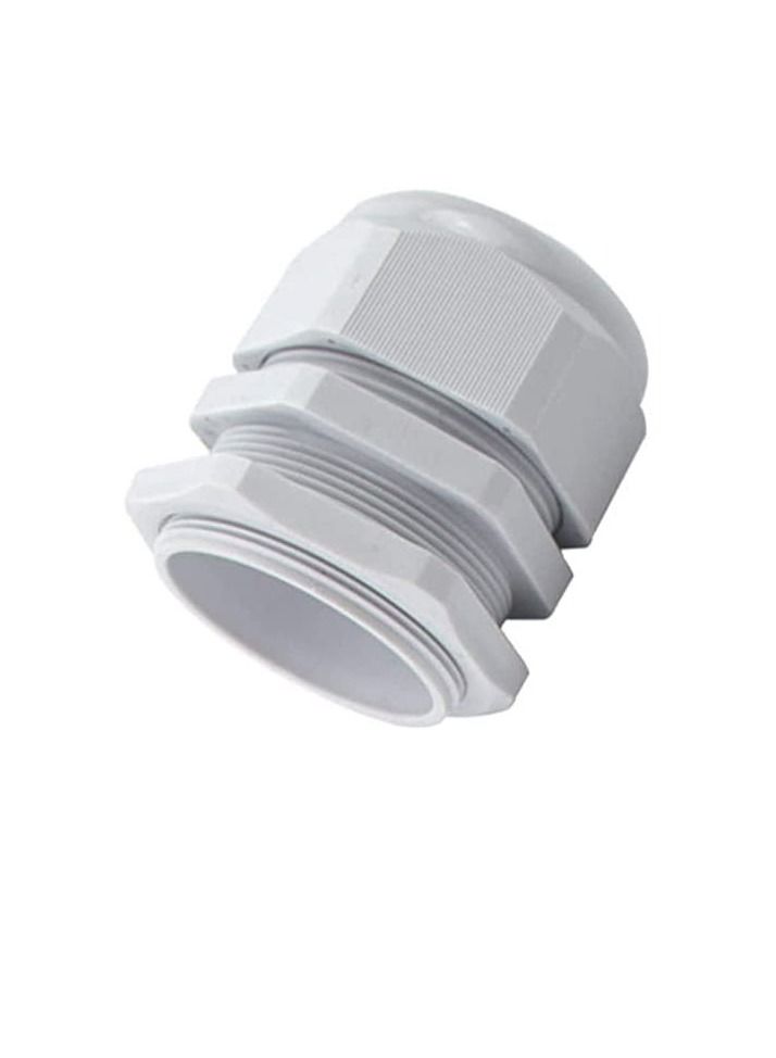 Armoured Cable Gland Kit for Outdoor Sockets and Junction Boxes & Industrial Use with Lock Nut PVC Shroud and Earth Tag (50L, CW) - Image 1