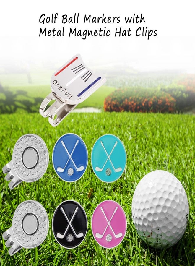 IBEQUEM 7Pcs Golf Ball Markers with Hat Clips Value Sets for Men Women Golfer, Golf Putting Alignment Tool, Golf Cap Clips and Divot Repair Tools Parter Accessories for Men Women Golfer Lovers - Image 4