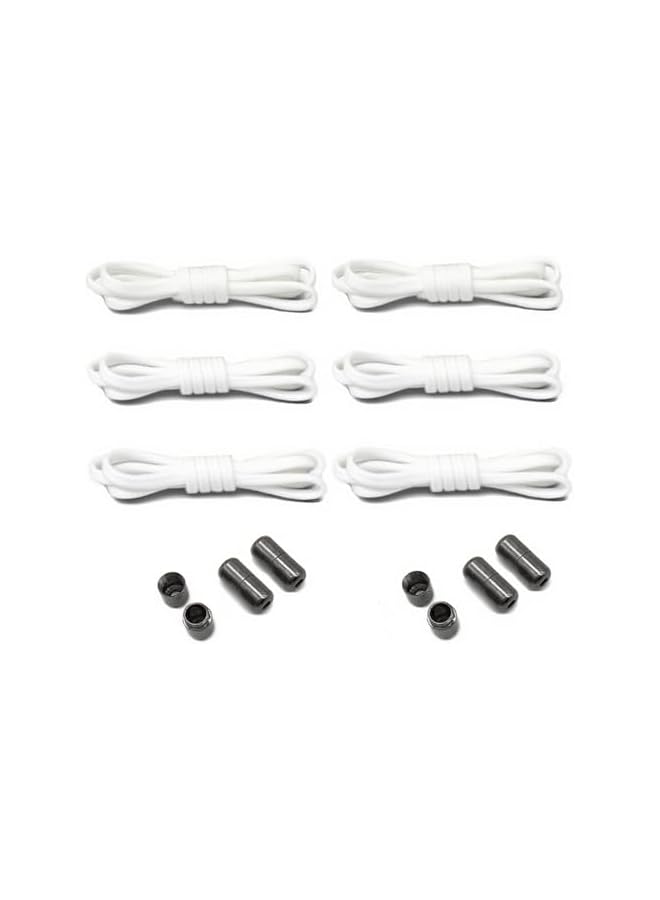 jaexest No-tie elastic shoelaces with metal buckles, suitable for adult, children's, and senior athletic shoes (three pairs) - Image 1