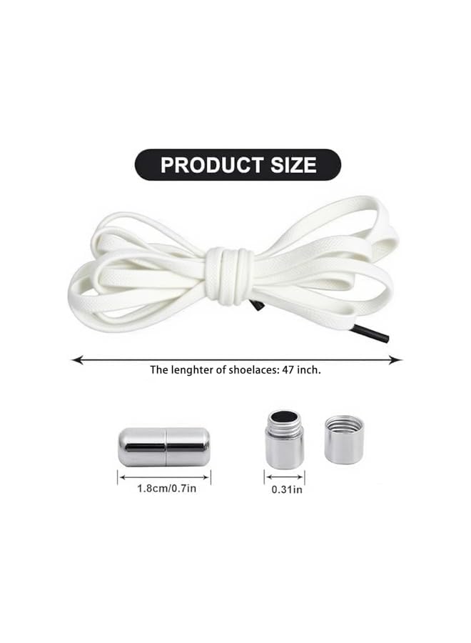 jaexest No-tie elastic shoelaces with metal buckles, suitable for adult, children's, and senior athletic shoes (three pairs) - Image 2