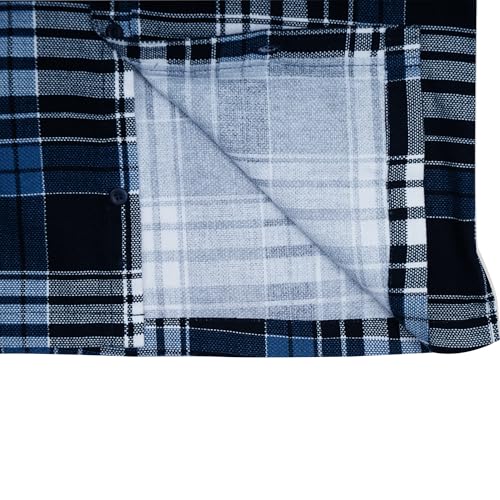 CAVIO Boys Cotton Full Sleeves Checks Shackets Shirt and T-Shirt Navy 5-6 Years - Image 5