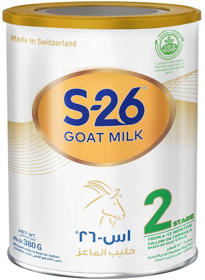 S26 - S-26 Nestlé S26 Goat Milk 2, Stage 2, FROM 6 12 MONTHS FOLLOW ON FORMULA BASED ON GOAT's MILK, 380g - Image 1