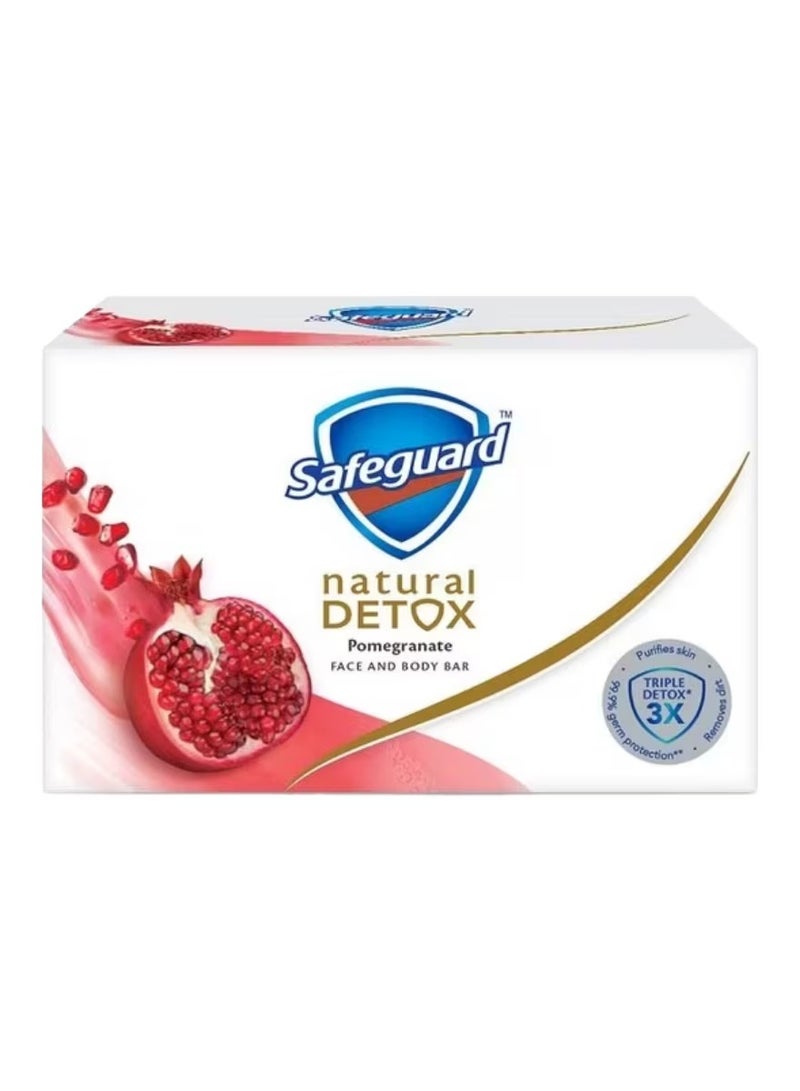 Safeguard Natural Detox Pomegranate Face and Body Bar 108g