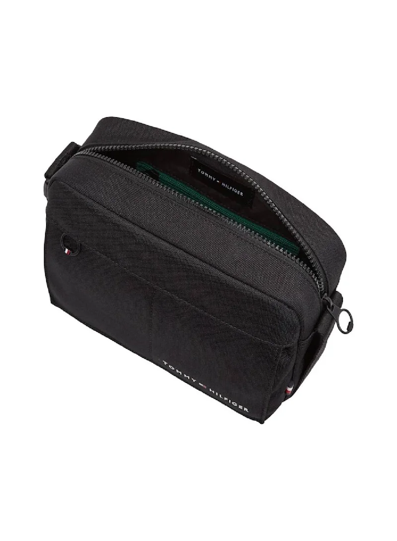 TOMMY HILFIGER Men's Crossover Reporter Bag - Polyester, Black