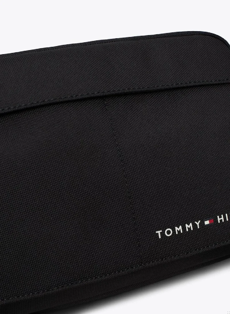 TOMMY HILFIGER Men's Crossover Reporter Bag - Polyester, Black