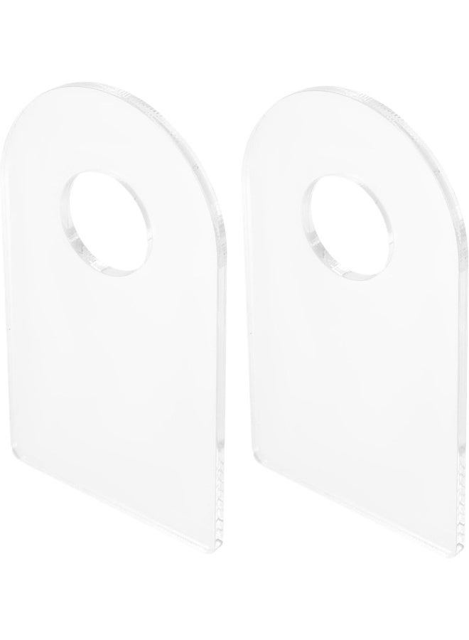 TPGP حامل زجاجات النبيذ الأكريليكي الشفاف TPGP 2 قطعة لعرض زجاجات النبيذ على الطاولة منظم أنيق لتخزين النبيذ للاستخدام في المنزل والمطبخ والبار والحفلات تصميم موفر للمساحة - Image 1