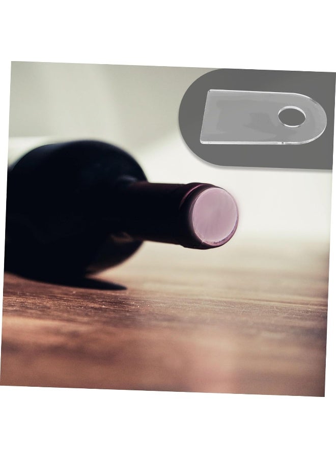 TPGP حامل زجاجات النبيذ الأكريليكي الشفاف TPGP 2 قطعة لعرض زجاجات النبيذ على الطاولة منظم أنيق لتخزين النبيذ للاستخدام في المنزل والمطبخ والبار والحفلات تصميم موفر للمساحة - Image 2