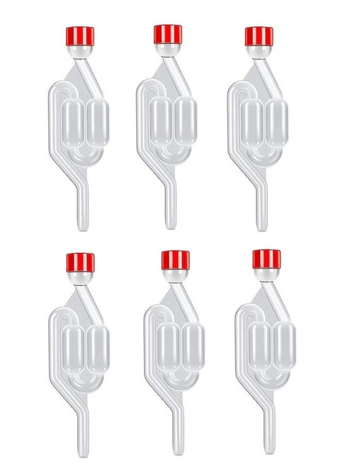 6 Pack Fermentation Airlock S Shape Air Lock Bubbler Air Lock Brewing Airlock Fermenter Check Valve Airlock