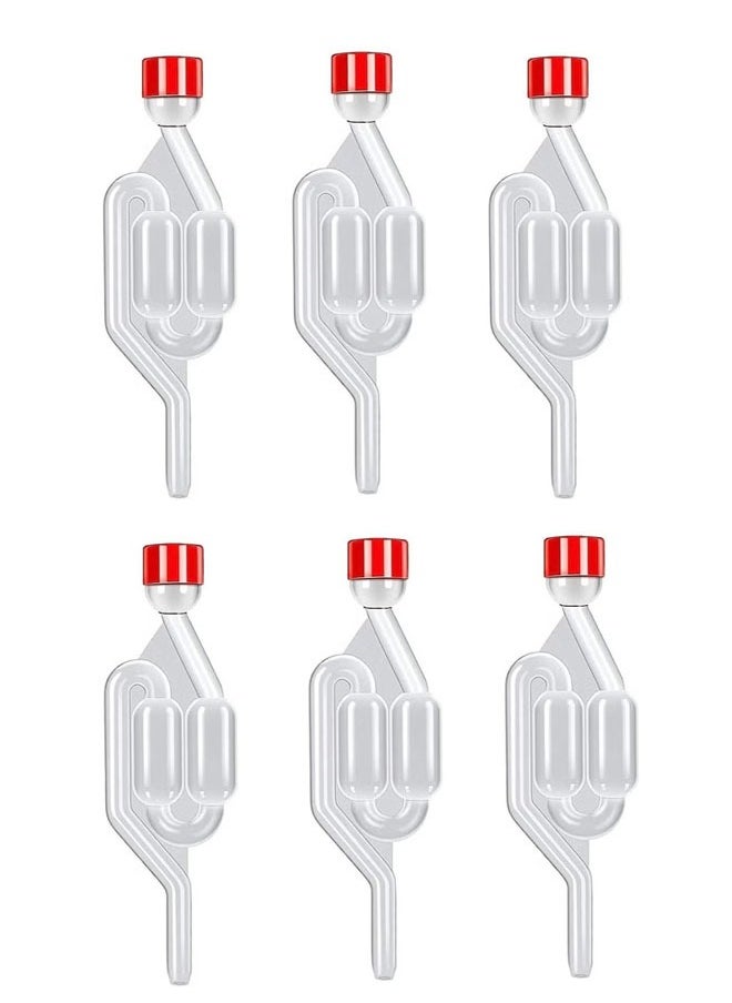 ZVEV - 6 Pack Fermentation Airlock S Shape Air Lock Bubbler Air Lock Brewing Airlock Fermenter Check Valve Airlock - Image 1