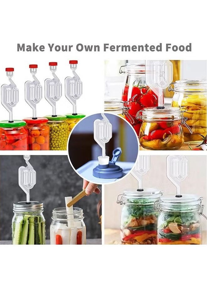 ZVEV - 6 Pack Fermentation Airlock S Shape Air Lock Bubbler Air Lock Brewing Airlock Fermenter Check Valve Airlock - Image 1