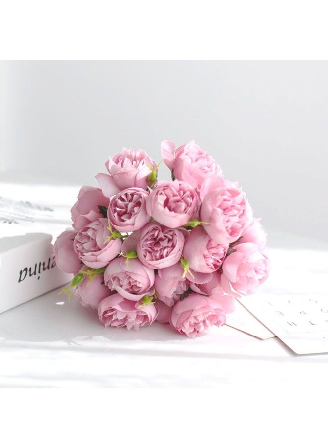 A bouquet of pink peony artificial flowers bouquet - home decoration/office/hotel/restaurant - Image 4