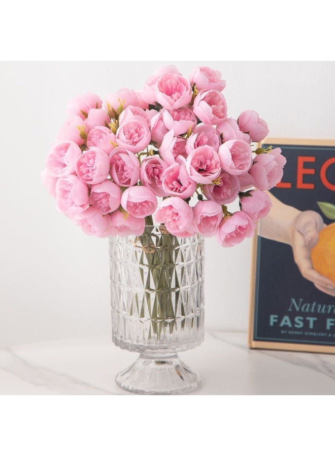 A bouquet of pink peony artificial flowers bouquet - home decoration/office/hotel/restaurant - Image 2