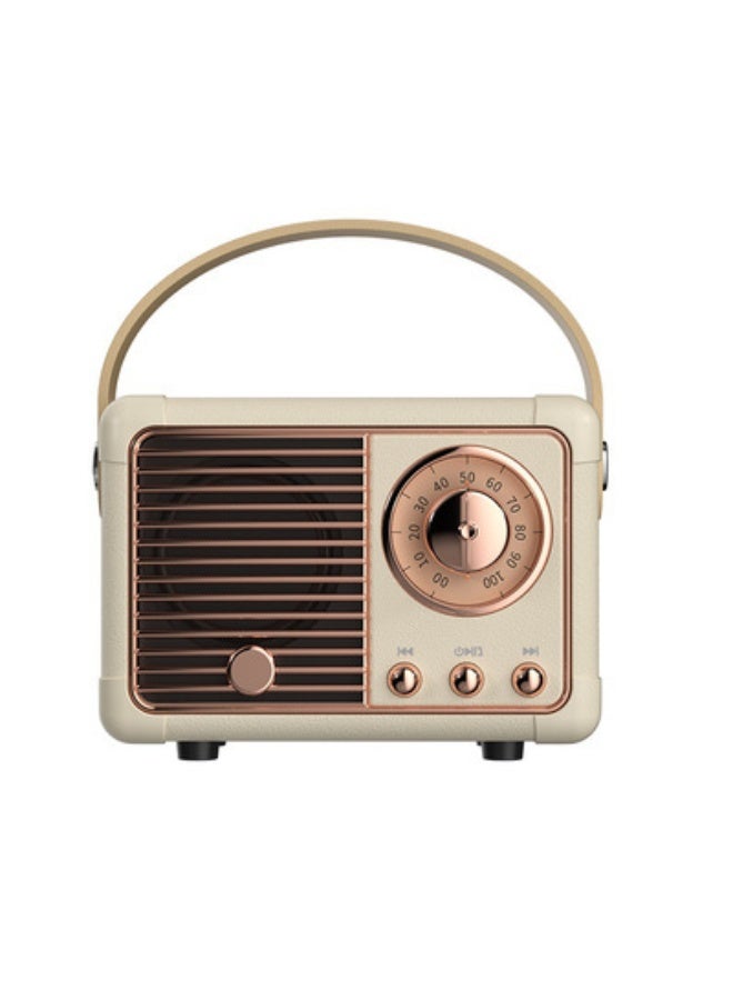 NIBEMINENT Bluetooth Speaker Retro Mini Portable Audio Card Radio Wireless Computer Smart  - Image 1