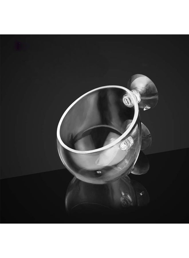 capetsma Aquarium Plant Pot, Glass Fish Tank Plants Holder Aquarium Planter, Aquarium Decoration Plants Cup with 2 Suction Cups for Fish Tank Aquarium Decor Ornament - 1 Pack… - Image 1