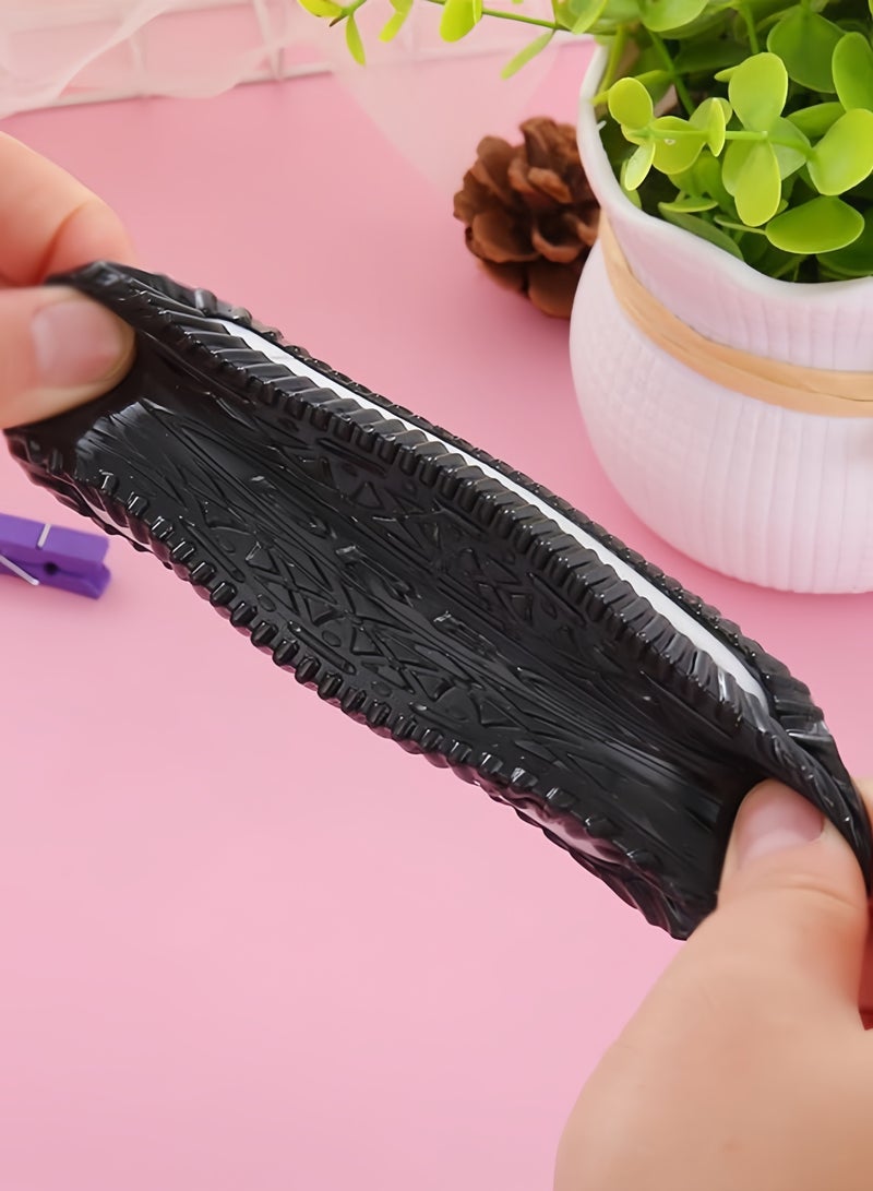 عبوة من 2 لعبة لتخفيف التوتر الناعم، ألعاب كوكيز واقعية، ألعاب حسية ممتعة، ألعاب ضغط ناعمة لطيفة، ألعاب تخفيف التوتر بالضغط، مناسبة للبالغين والأطفال لتخفيف القلق، مثالية لتخفيف التوتر، ملحقات مكتب مثالية 6.2*6.2*3.5 سم - Image 2