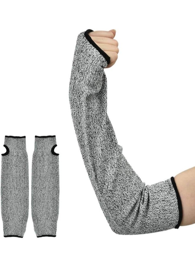 klarako 1 Pair Safety Arm Protective HPPE Cut Resistant Anti-Abrasion Long Sleeve Work Gloves (L=45cm)  - Image 4