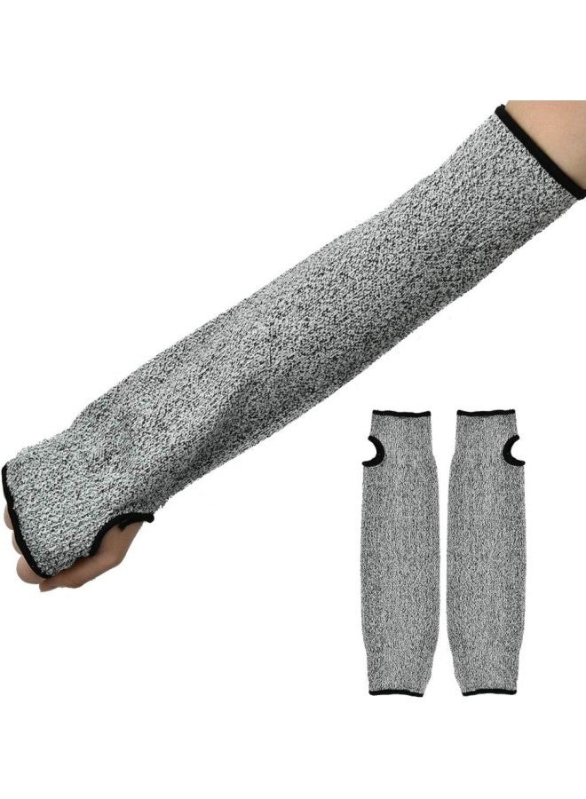 klarako 1 Pair Safety Arm Protective HPPE Cut Resistant Anti-Abrasion Long Sleeve Work Gloves (L=45cm)  - Image 2