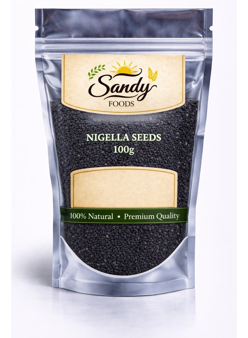 Sandy Foods Nigella Seeds 100g حبة البركة حب  طبيعي 100% نكهة مميزة  توابل فريش عالية الجودة - Image 1