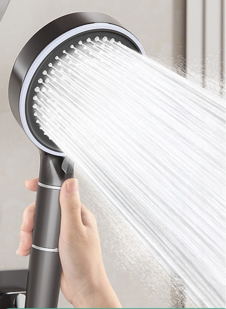 كوتيس 1 قطعة حمام دش رأس ABS بندقية أسود 28.5x11 سم  - Image 3