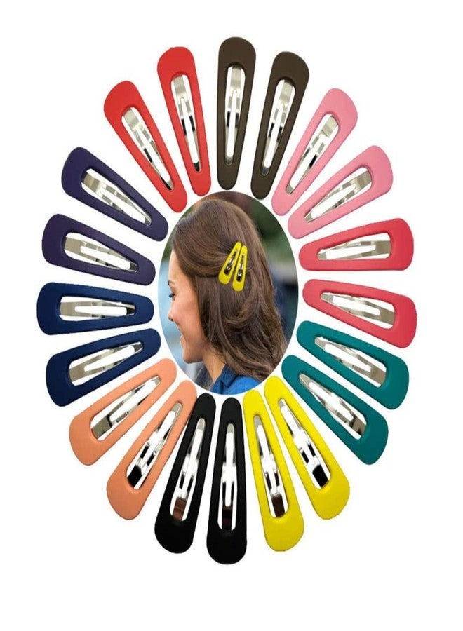 BIRDWARE Kids Matte Blissful Snap Hair Clips, Hollowed Barrattes Hair Pin 5 cm Hair AccessoriesMulticolor Matte,Medium, for Children/Girls - Image 1