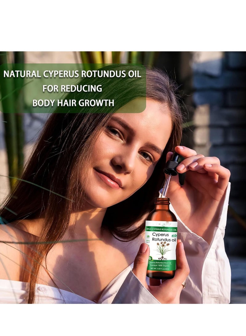 Oil Cyperus Rotundus Oil 100% Natural Nut Grass Oil    Smooth Skin & r, Moisturizing & Soothing,Ideal for All Skin Types - Image 2