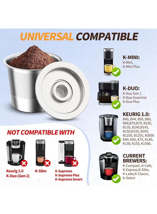 Ninja Stainless Steel Refillable K-Cup Pods - Compatible with Keurig Coffee Makers - Image 3
