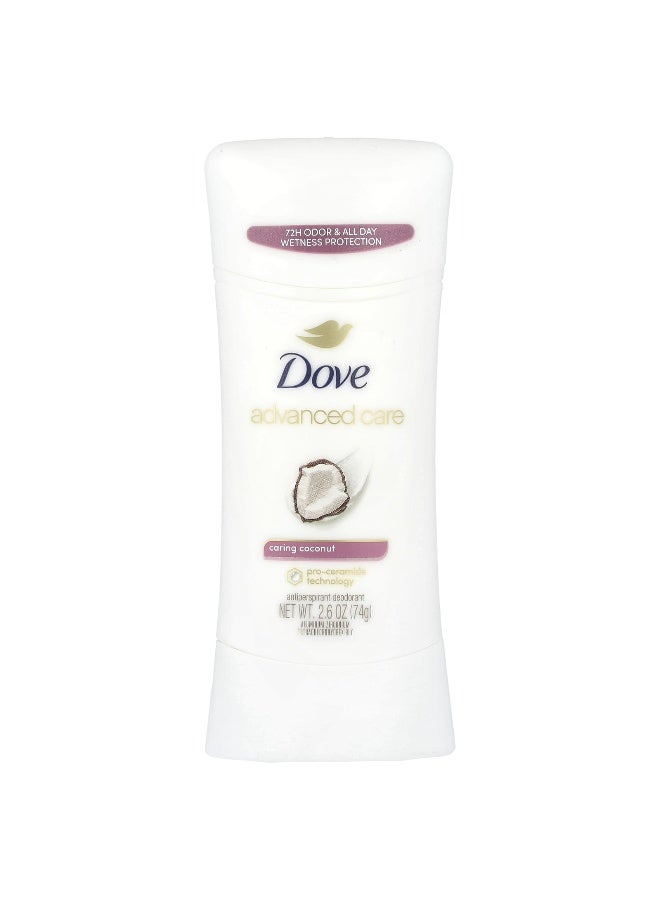 Dove دوف، رعاية متقدمة، مزيل العرق، جوز الهند العناية، 2.6 أونصة (74 غرام) - Image 1