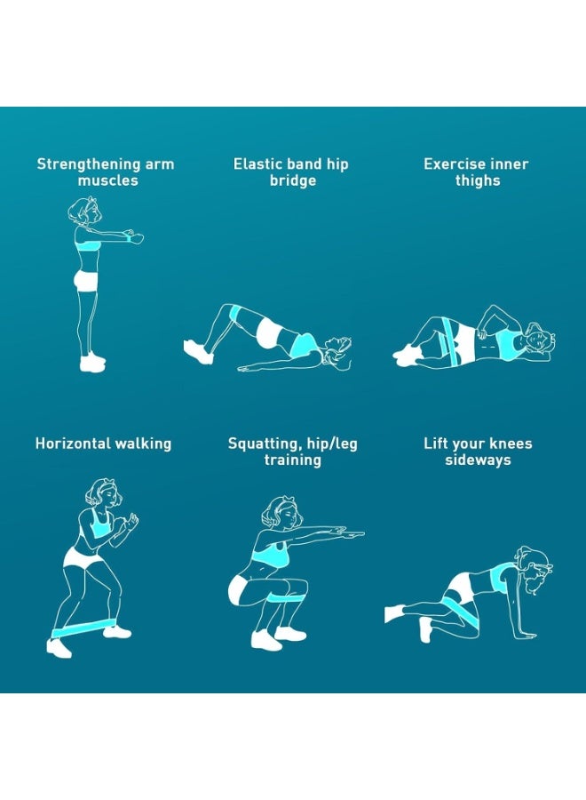 كيلا 3 قطع مجموعة أشرطة حلقة المقاومة مجموعة أشرطة المقاومة للساقين من قماش النايلون العريض، 3 مستويات مقاومة أشرطة مقاومة ثقيلة متعددة الألوان لتمارين القرفصاء والإطالة والورك والأرداف الثقيلة للرجال والنساء - Image 2