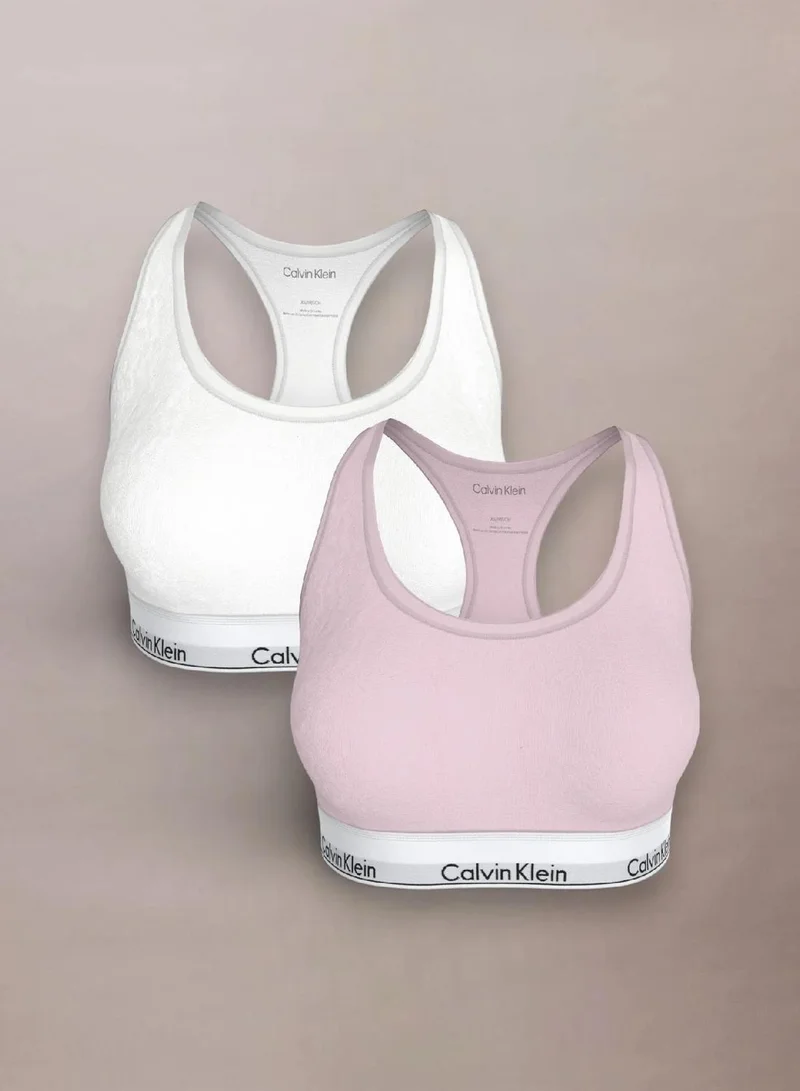 2-Pack Icon Cotton Modal Bralettes