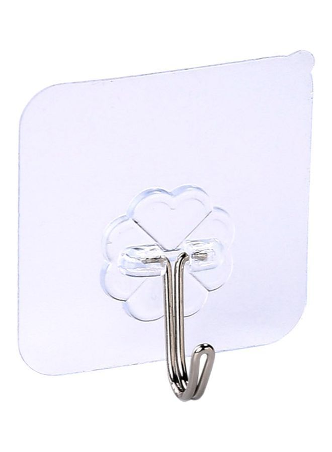 NIBEMINENT 10-Piece Sticky Hook Set Clear 10.00x2.00x6.00centimeter  - Image 1