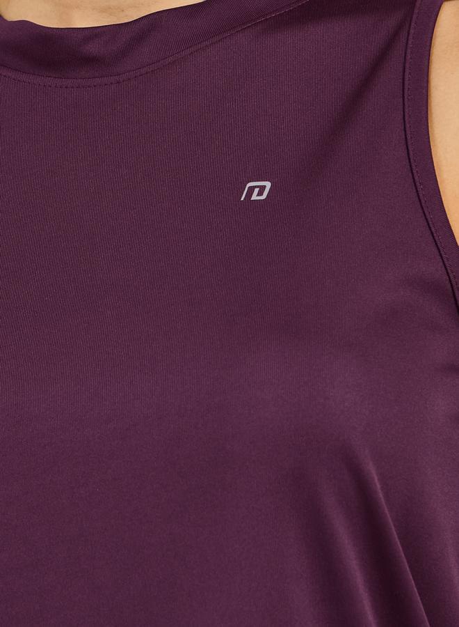 Styli Active Logo Detail Racerback Tank Top - Image 3
