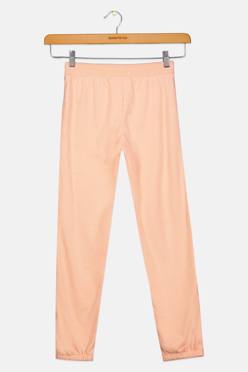 GAP Kids Girl Brand Logo Joggers Pants, Peach 