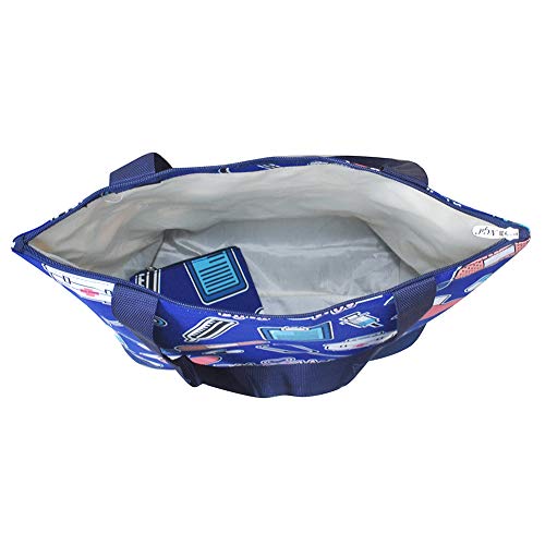 NGIL Medium Top Zipper Closure Canvas Tote Bag with Attached Matching Coin Purse For Teachers, Moms, Students and Nurses (Nurse Theme-navy) - Image 2