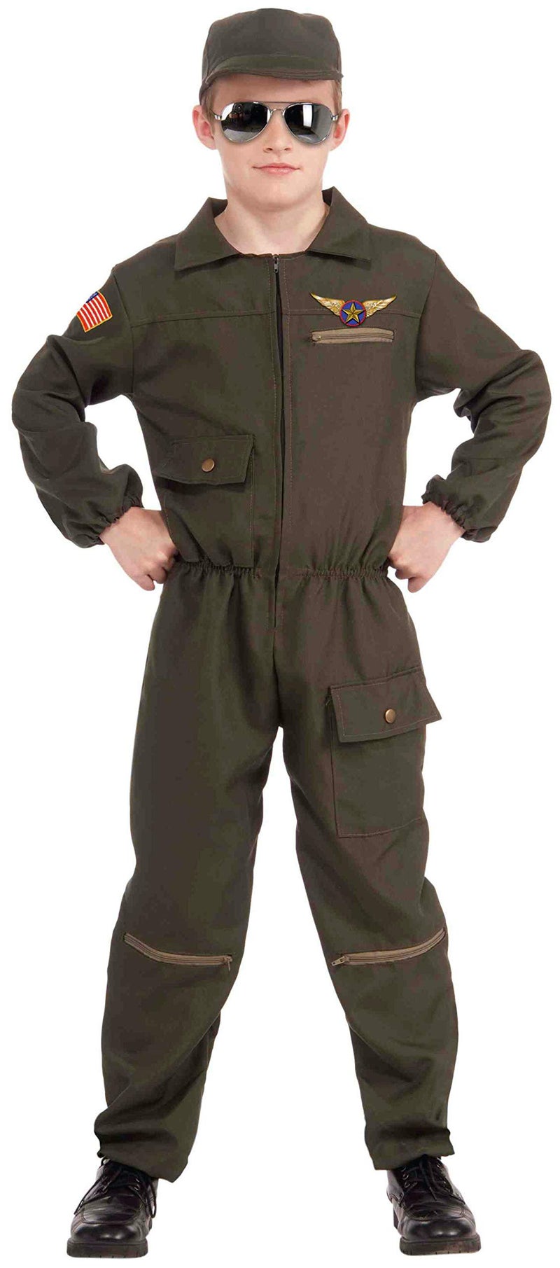 Forum Novelties unisex child Fighter Jet Pilot Costume, As Shown, Small US - Image 1