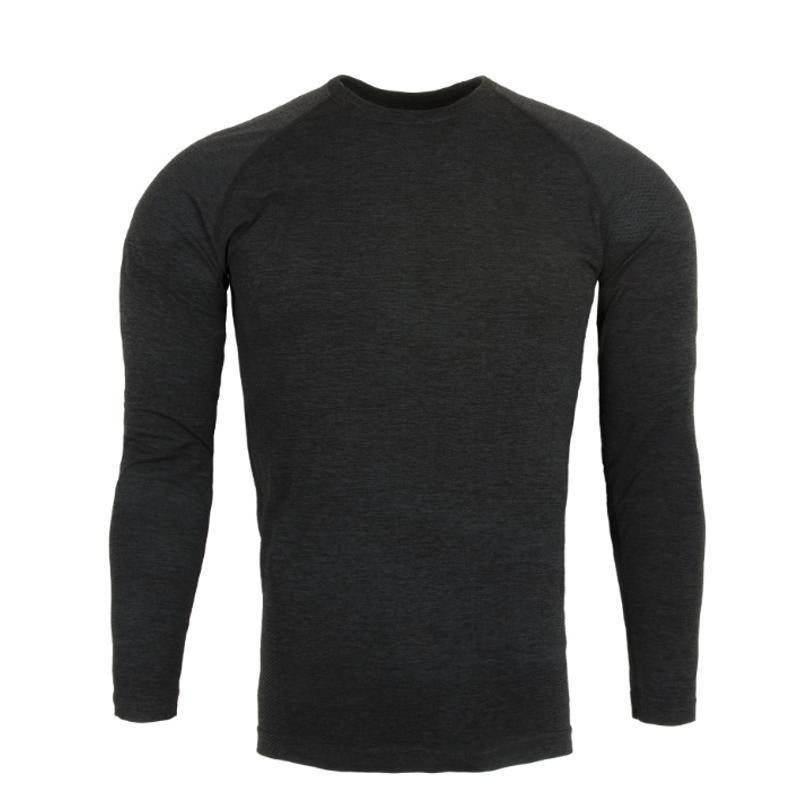 American Seamless Jacquard Zipper Training Fitness Outdoor Strong Base Shirt Sports Quick-Drying Slim-Fit Long-Sleeved T-Shirt - Image 4