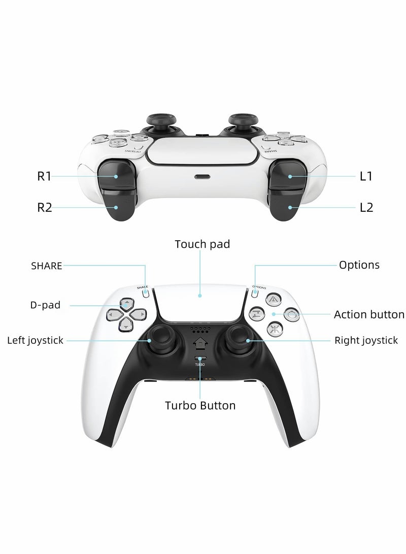 Gaming Controller Compatible with Android/PC, Wireless Controller with Built-in Speaker, Stereo Headset Jack, Dual Vibration, Auto Fire Turbo on, 6-Axis Motion Sensor - Image 2