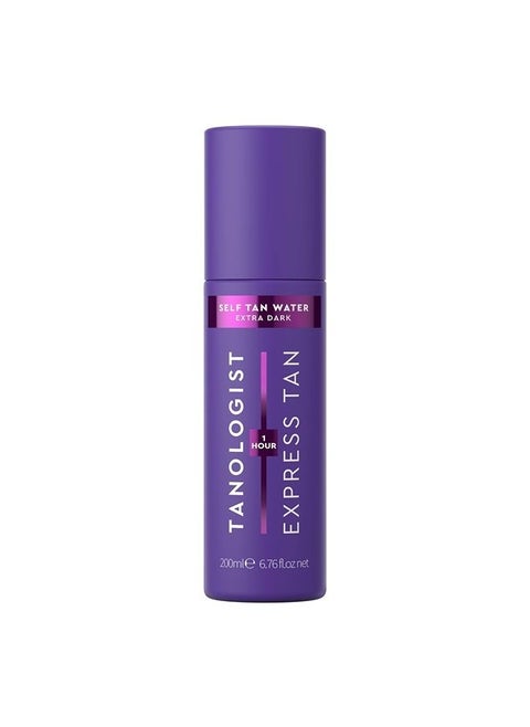 Express Self Tan Water, Extra Dark - Hydrating Sunless Tanning Water, Vegan and Cruelty Free, 6.76 Fl Oz