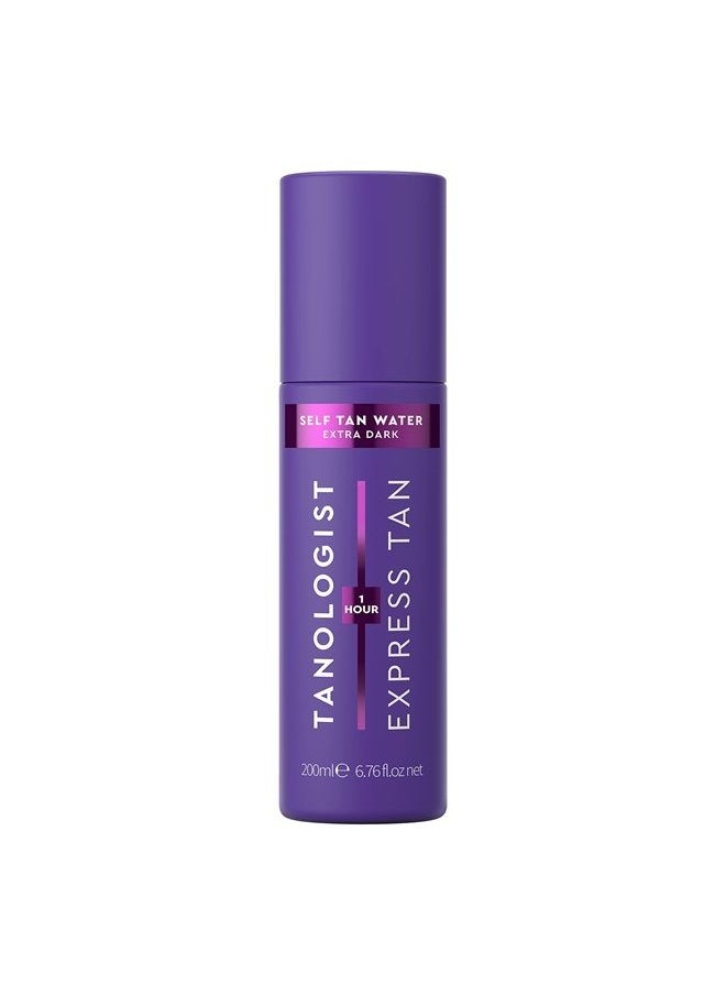 Tanologist Express Self Tan Water, Extra Dark - Hydrating Sunless Tanning Water, Vegan and Cruelty Free, 6.76 Fl Oz  - Image 1