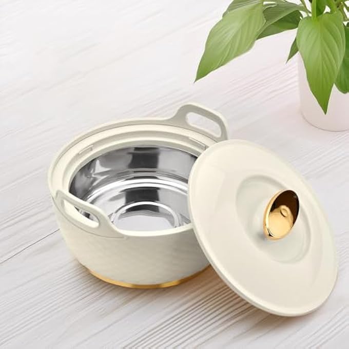 Asian Casserole Majestic Gold Stainless Steel Insulated Hotpot Beige 3500Ml - Image 3