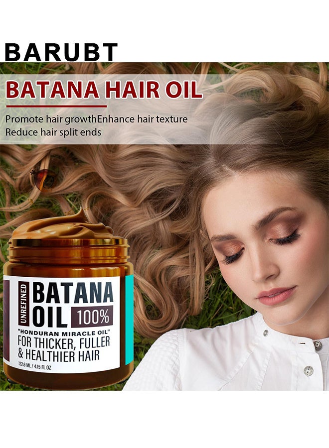 BARUBT Batana Oil For Hair Growth, Natural Organic Hair Conditioner, Repairs Damaged Hair, Leaves Hair Smoother, Natural Hair Growth Oil, Helps With Frizz, For All Hair Types - Image 2