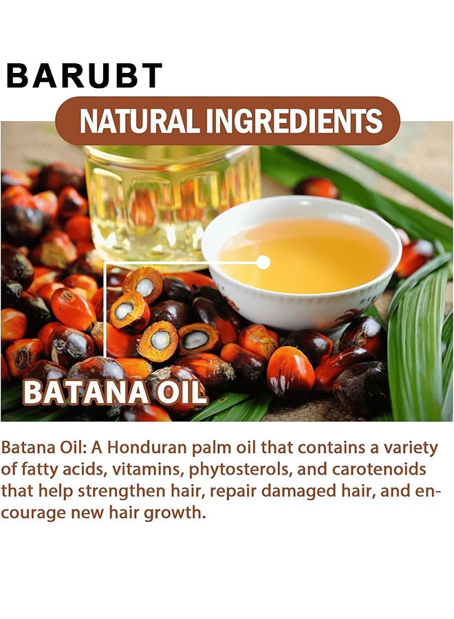 BARUBT Batana Oil For Hair Growth, Natural Organic Hair Conditioner, Repairs Damaged Hair, Leaves Hair Smoother, Natural Hair Growth Oil, Helps With Frizz, For All Hair Types - Image 3