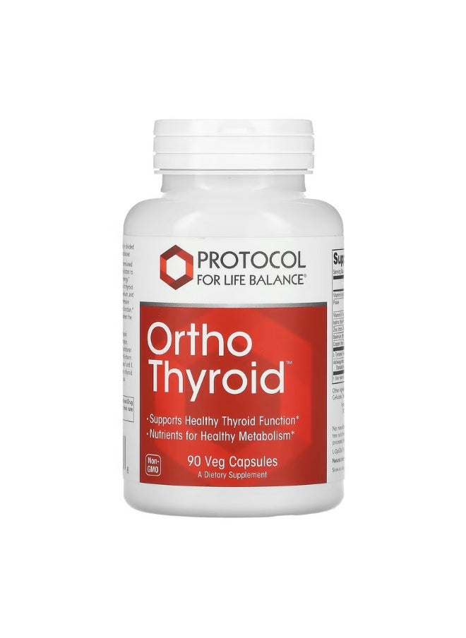 Protocol For Life Balance - Ortho Thyroid 90 Veg Capsules - Image 1