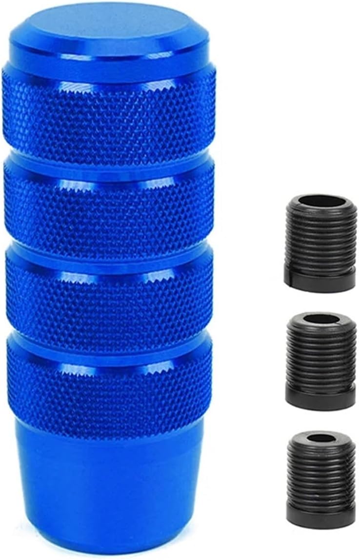 Shifter Knob Aluminum Non-Slip Gear Shift Knob Manual Transmission Knurled Shifter Lever Knob Gear Stick Head - Image 1